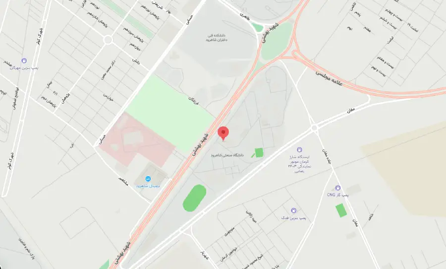 نقشه محل آزمایشگاه